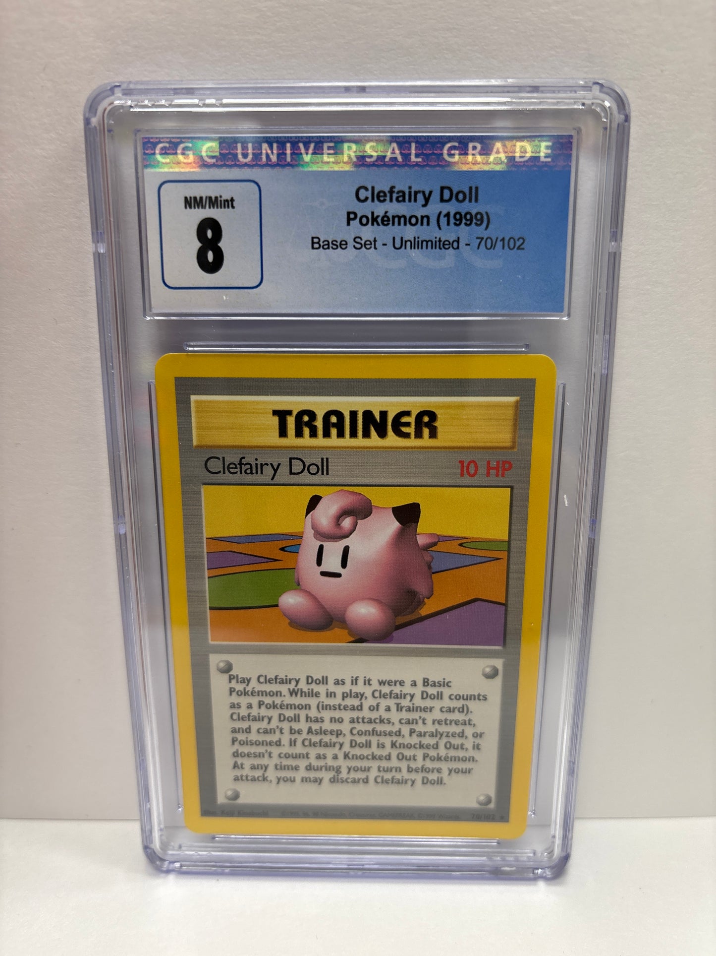 Pokemon Clefariy Doll 70/102 (1999) CGC 8