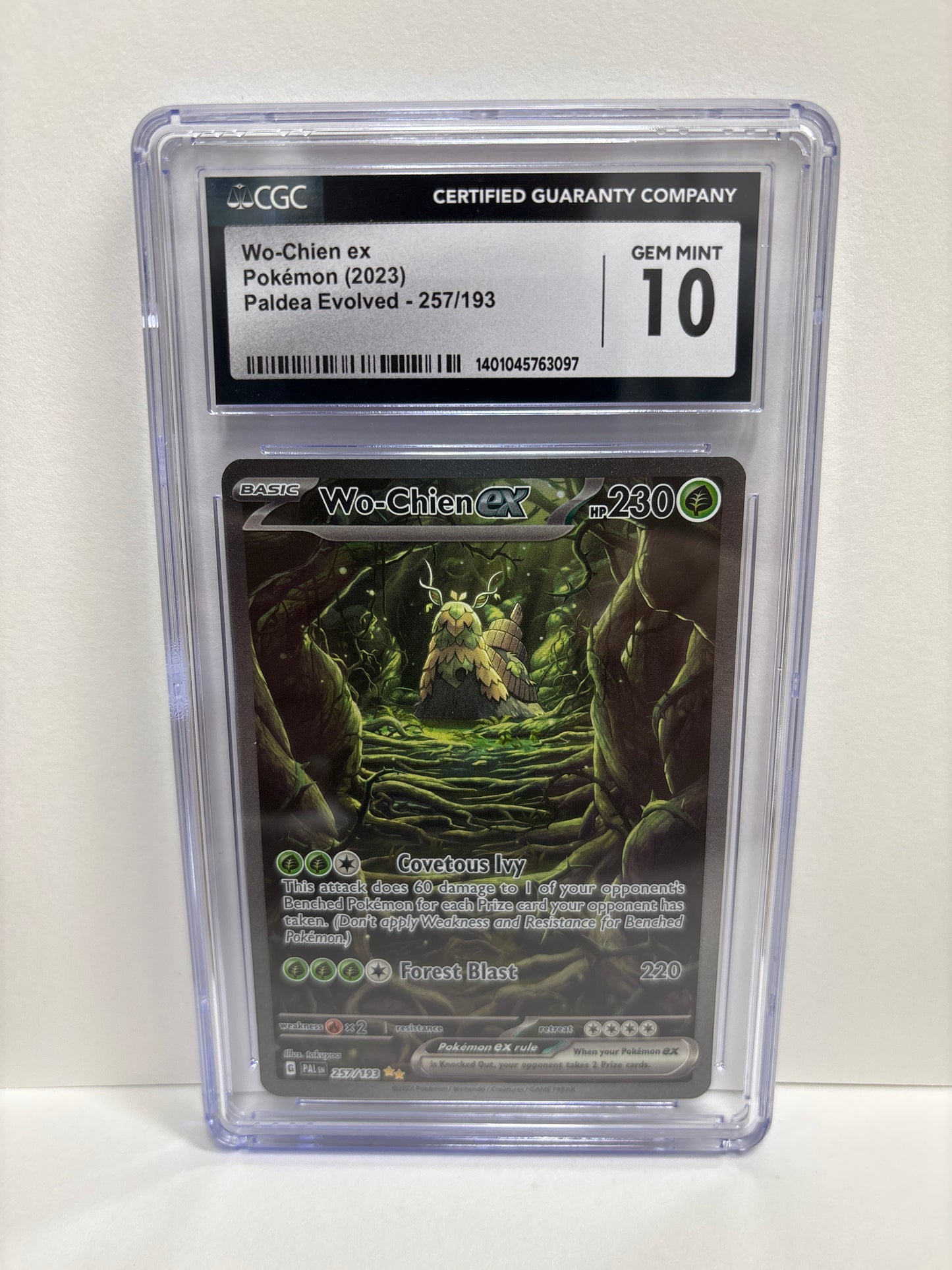 Pokemon Wo-Chien ex 257/193 CGC 10