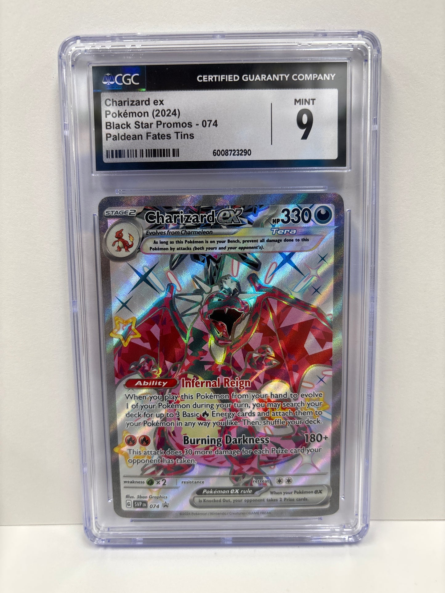 Pokemon Charizard ex 074 CGC 9