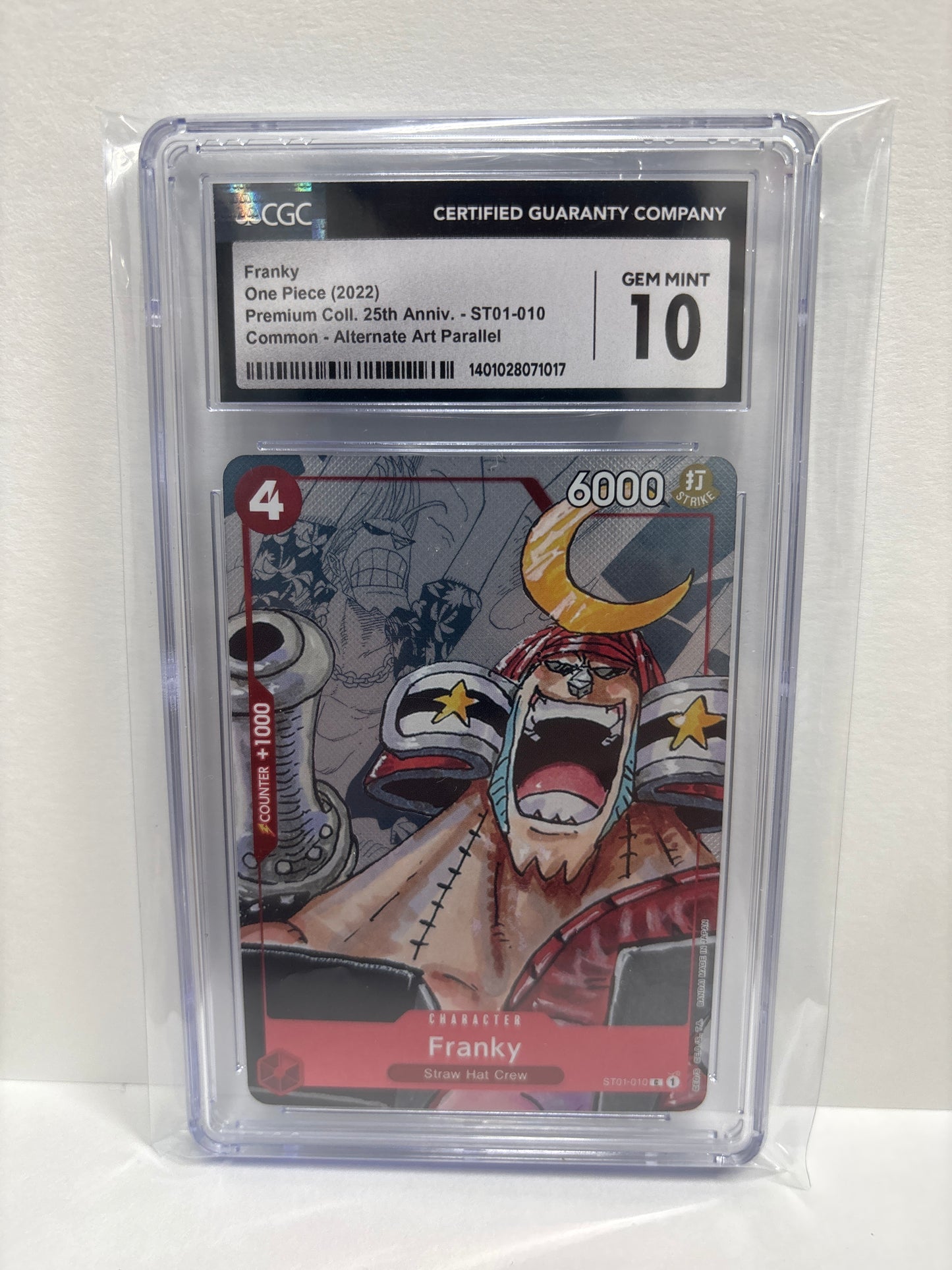 One Piece Card Game Franky ST01-010 CGC 10