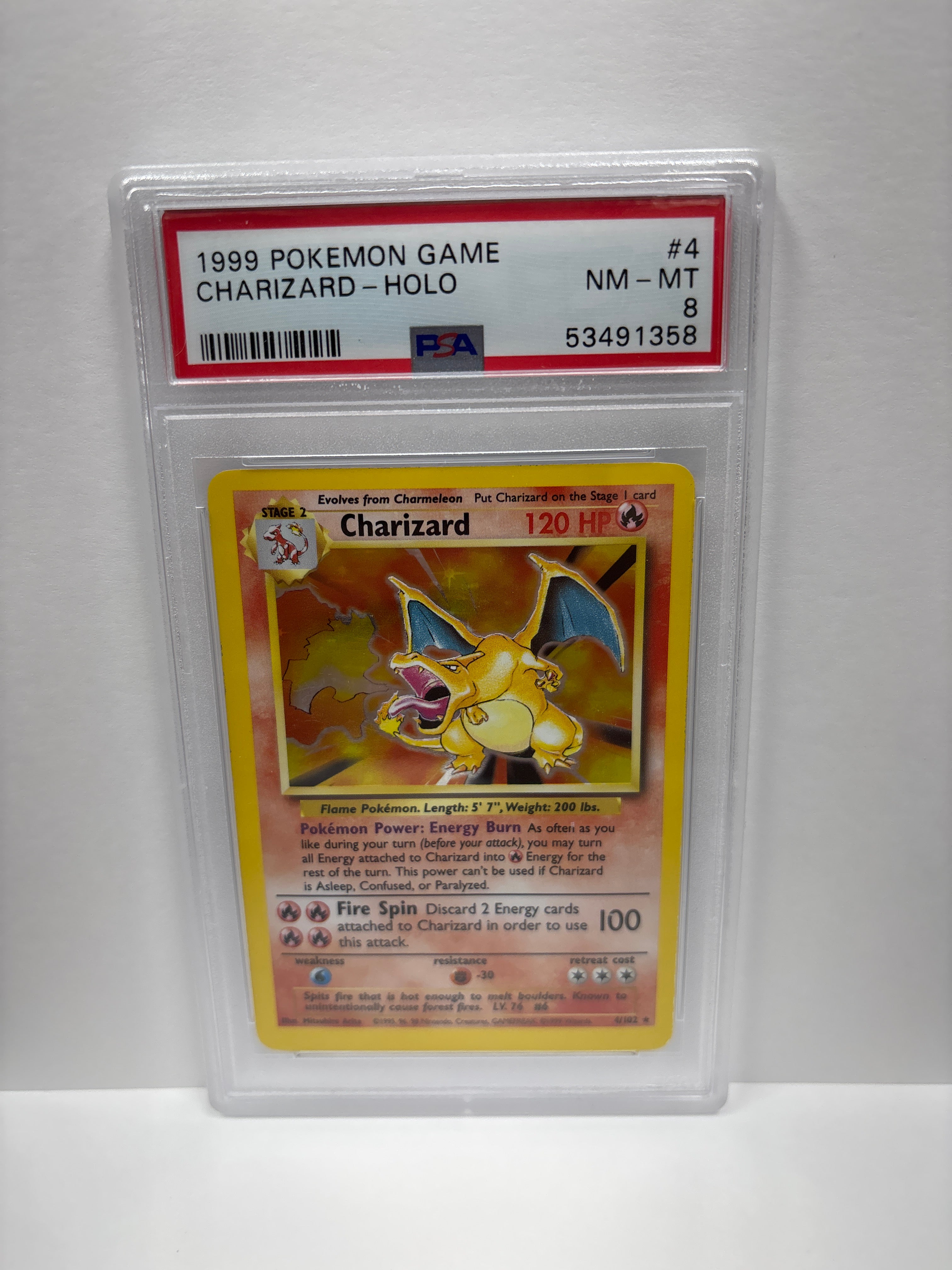Pokemon Charizard 4/102 (1999) PSA 8 – Zapp! Comics
