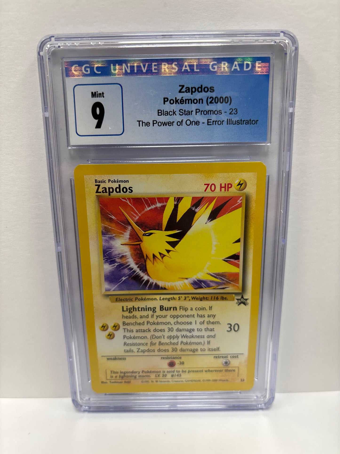 Pokemon Zapdos 23 (2000) CGC 9