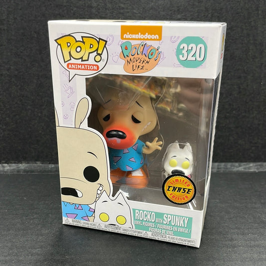 Funko Pop! Rocko’s Modern Life Rocko with Spunky 320 Chase (Grade A)