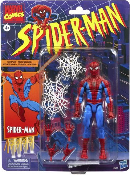 Marvel Legends Spider-Man Retro Card (Shaded) Action Figure