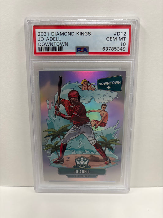 2021 Panini Diamond Kings Baseball Jo Adell #D12 Downtown PSA 10