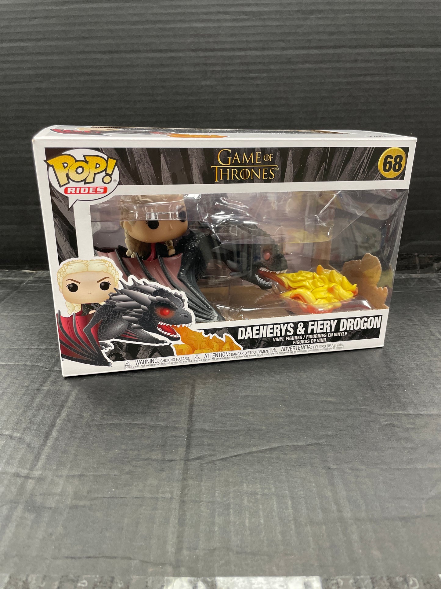 Funko Pop! Rides Game of Thrones Daenerys & Fiery Drogon 68 (Grade A)