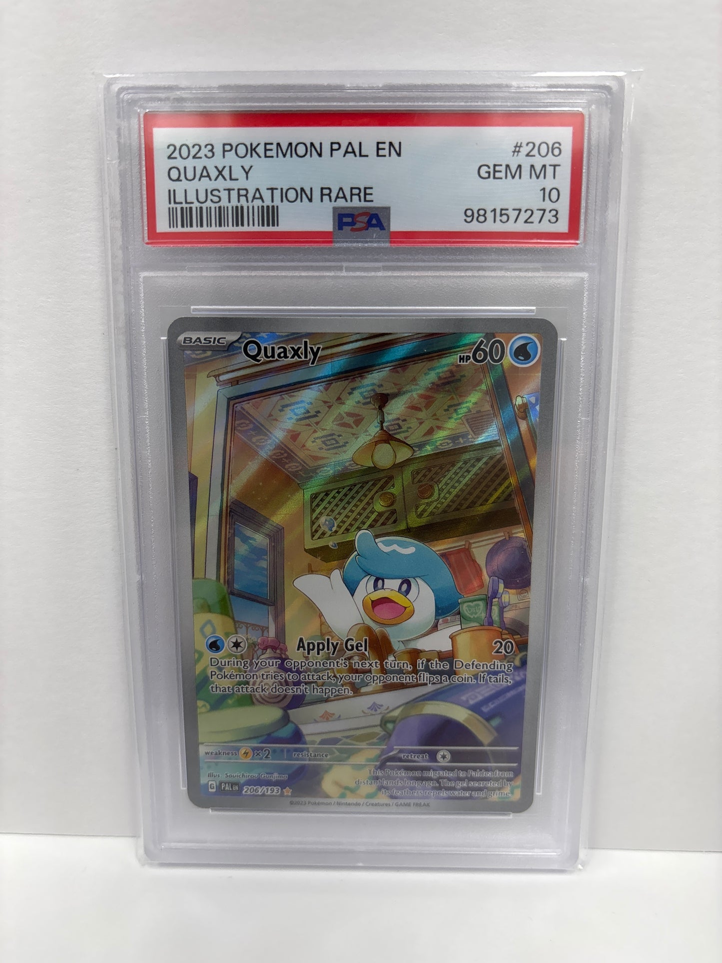 Pokemon Quaxly 206/193 PSA 10