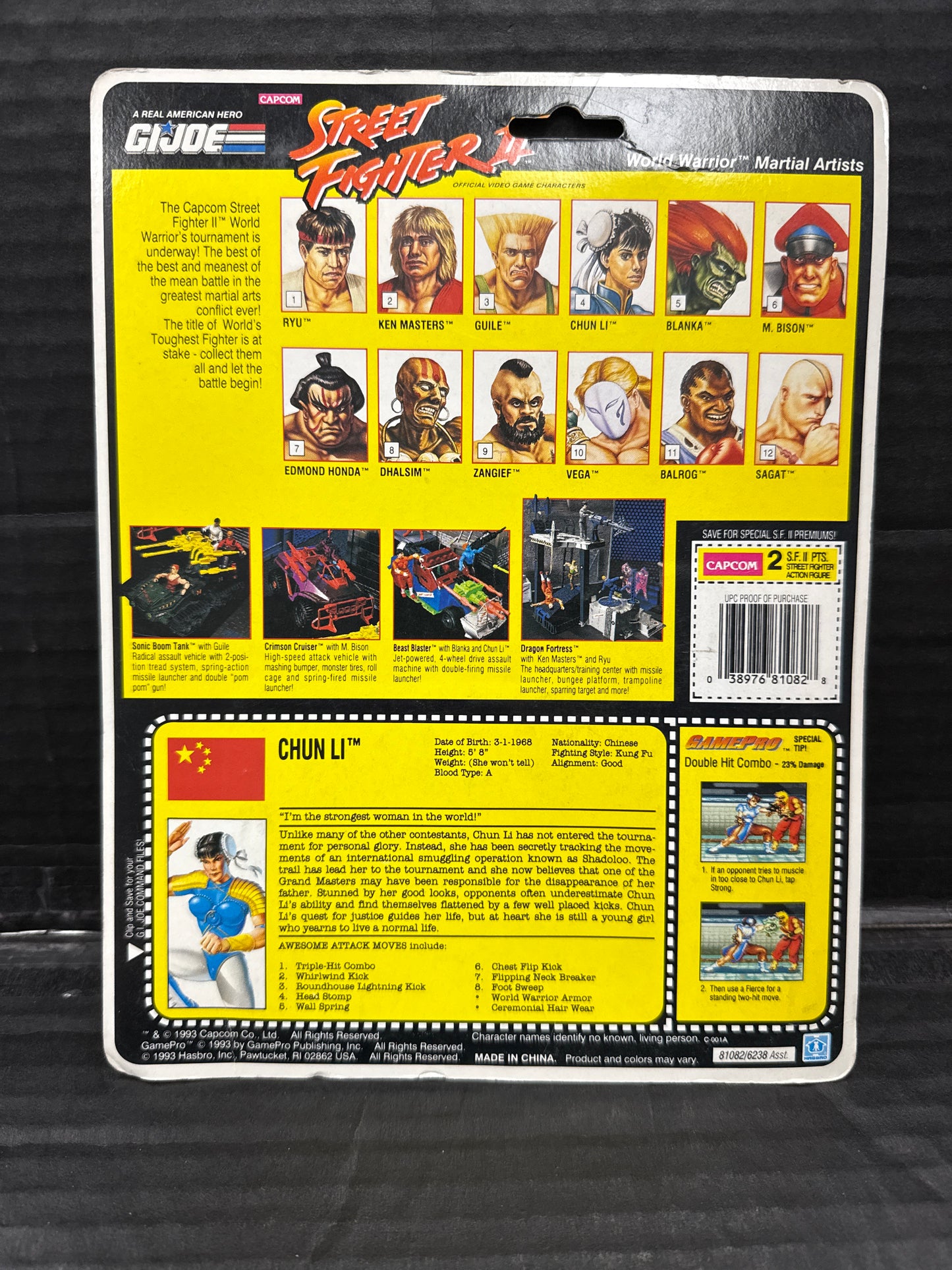GI Joe Street Fighter II Chun Li Hasbro 1993