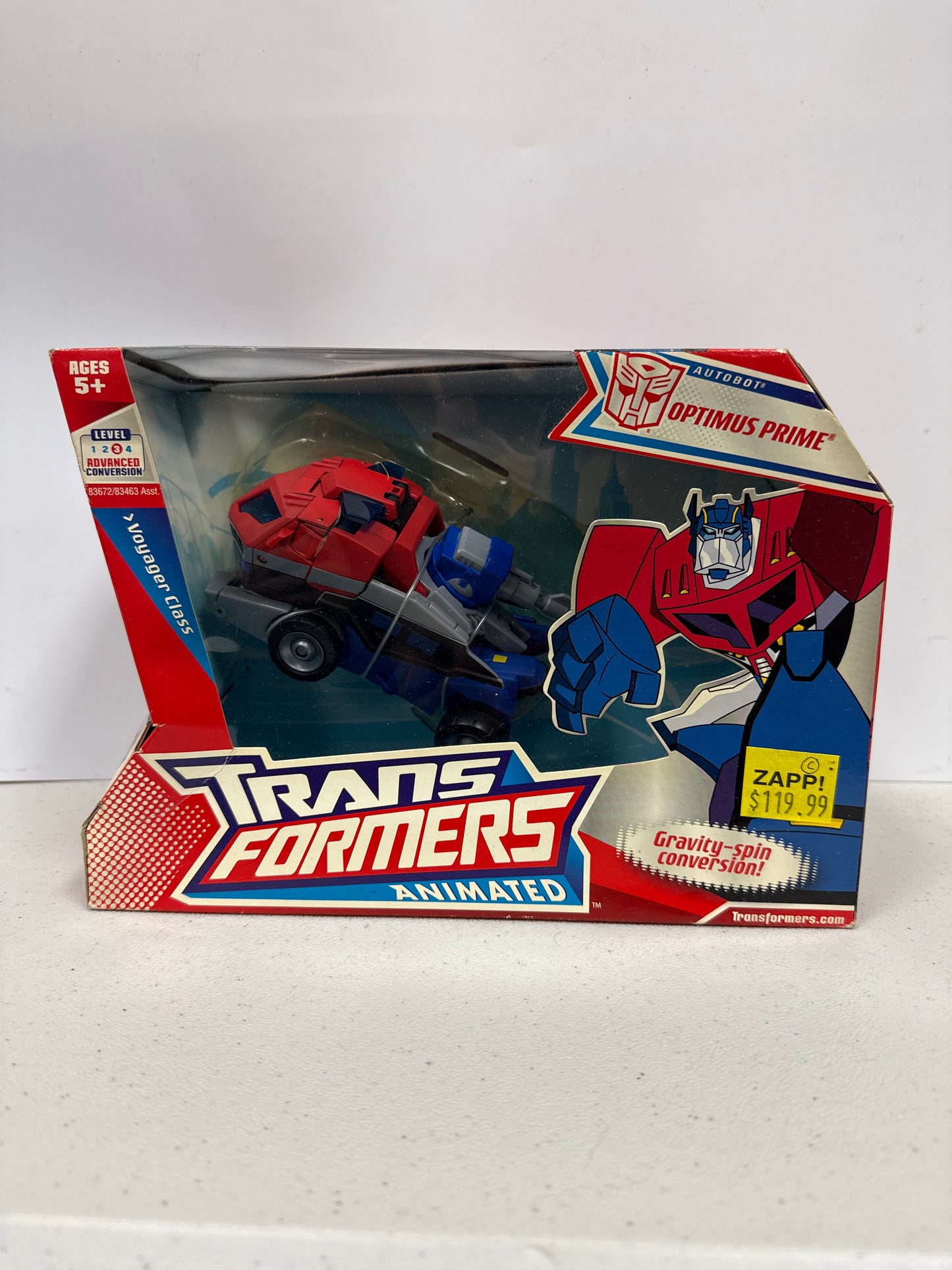 Transformers Animated Optimus Prime Voyager Class (Non-Mint)