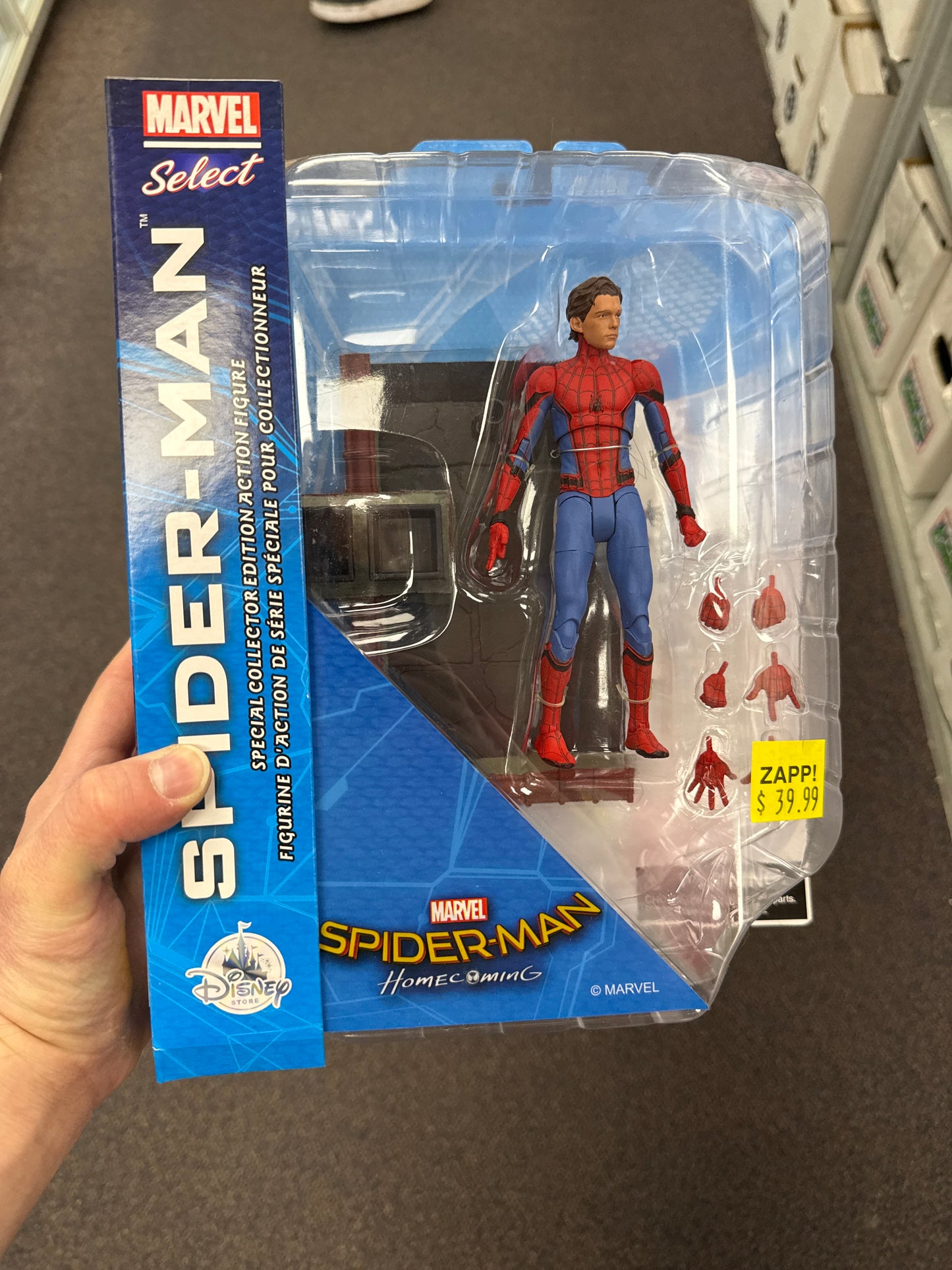 Marvel Select Amazing Spider-Man Homecoming Spider-Man Disney Store Exclusive