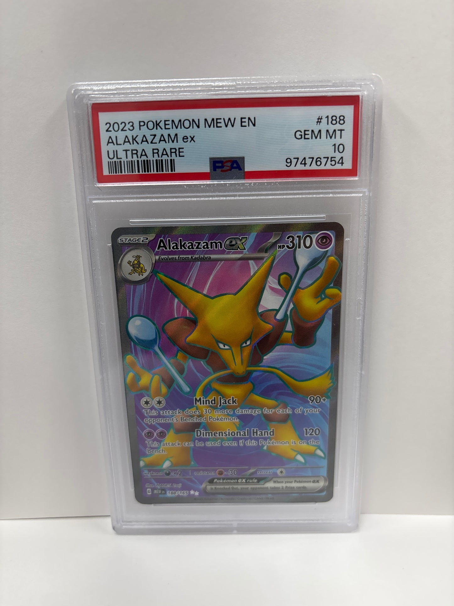 Pokemon Alakazam ex 188/165 PSA 10
