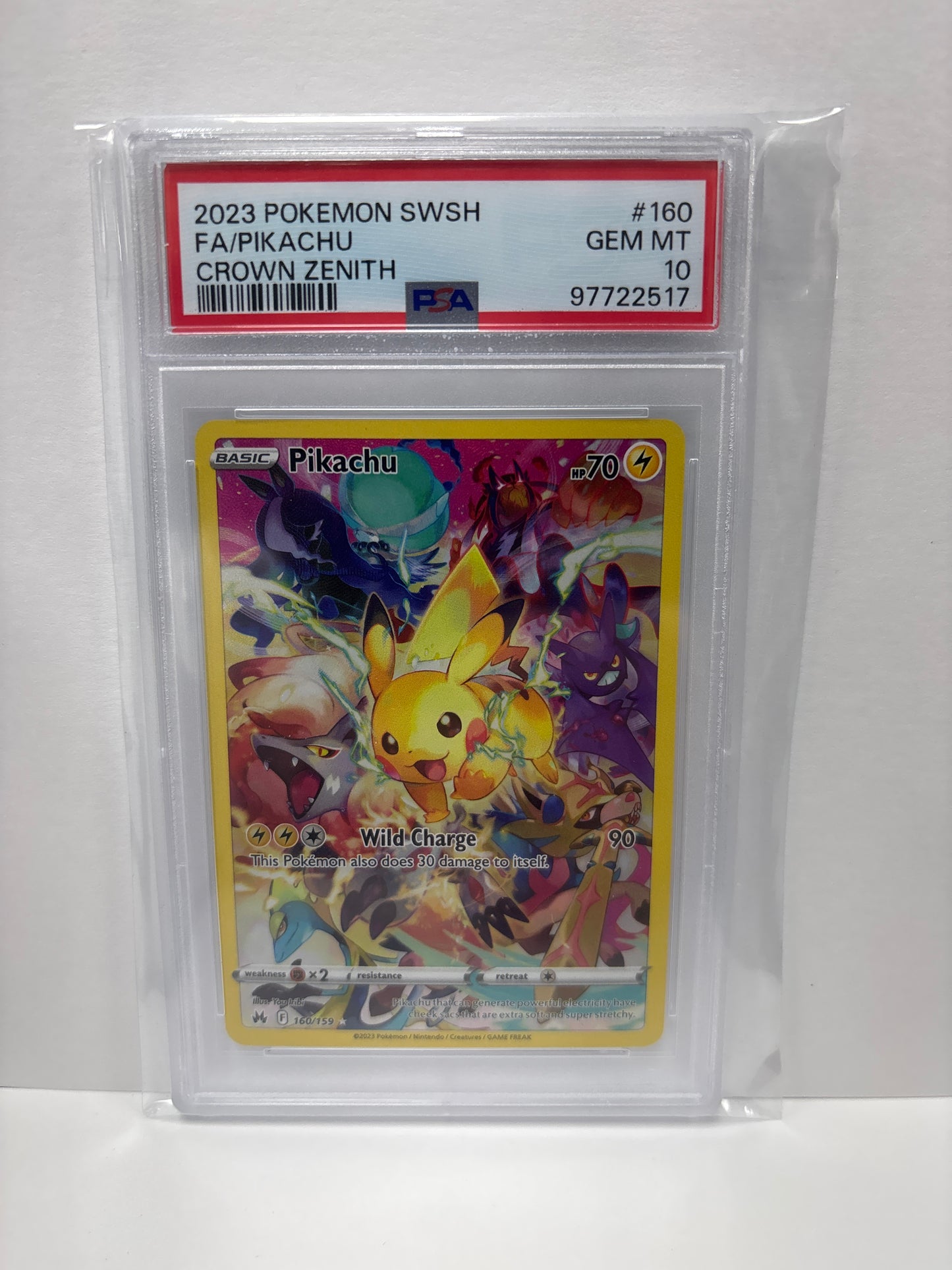 Pokemon Pikachu 160/159 PSA 10