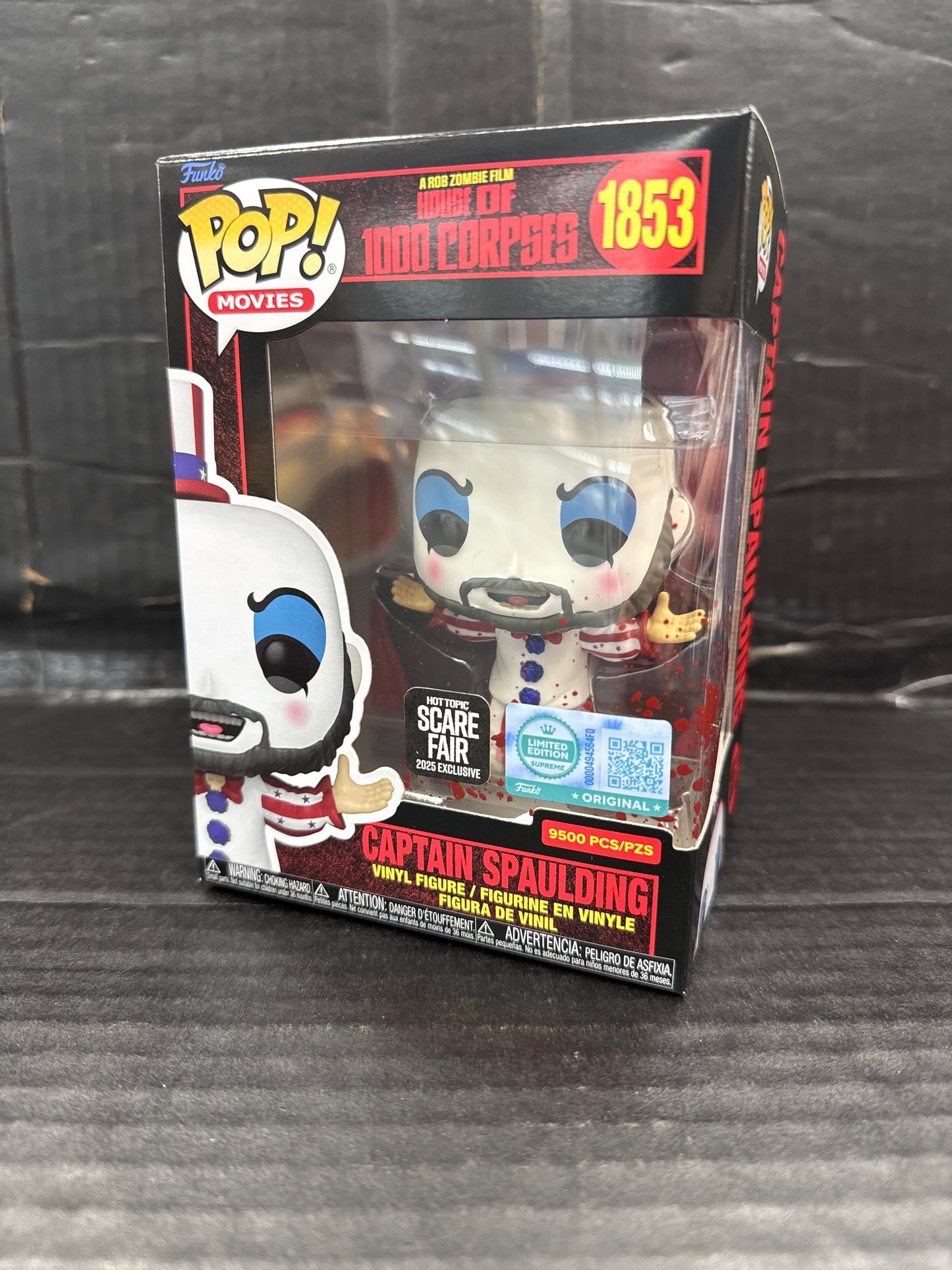 Funko Pop! House of a 1000 Corpses Captain Spaulding Hot Topic Scare Fair 2025 Exclusive (Grade A)