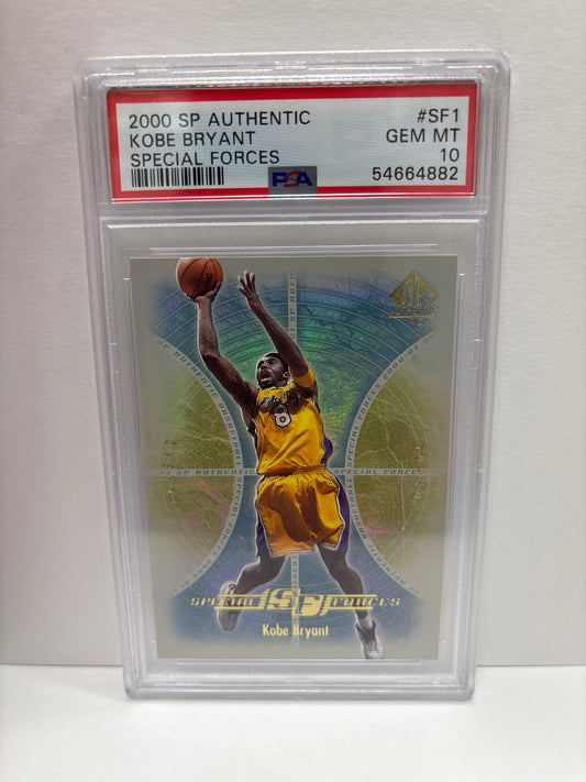 2000 SP Authentic Kobe Bryant SF1 Special Forces PSA 10