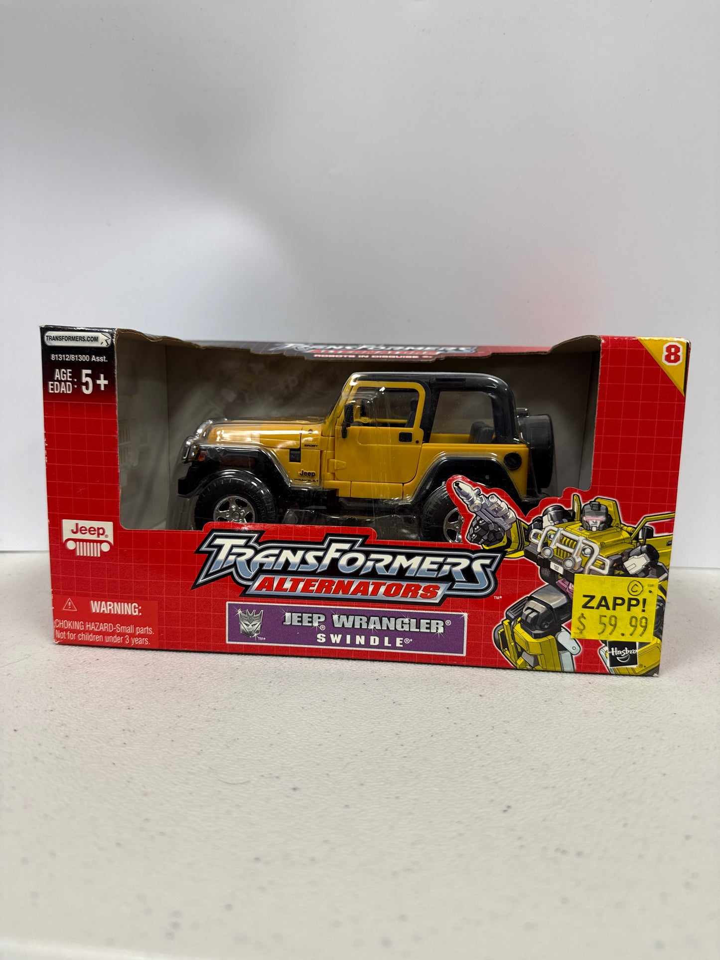 Transformers Alternators Jeep Wrangler Swindle 2004 (Non-Mint)