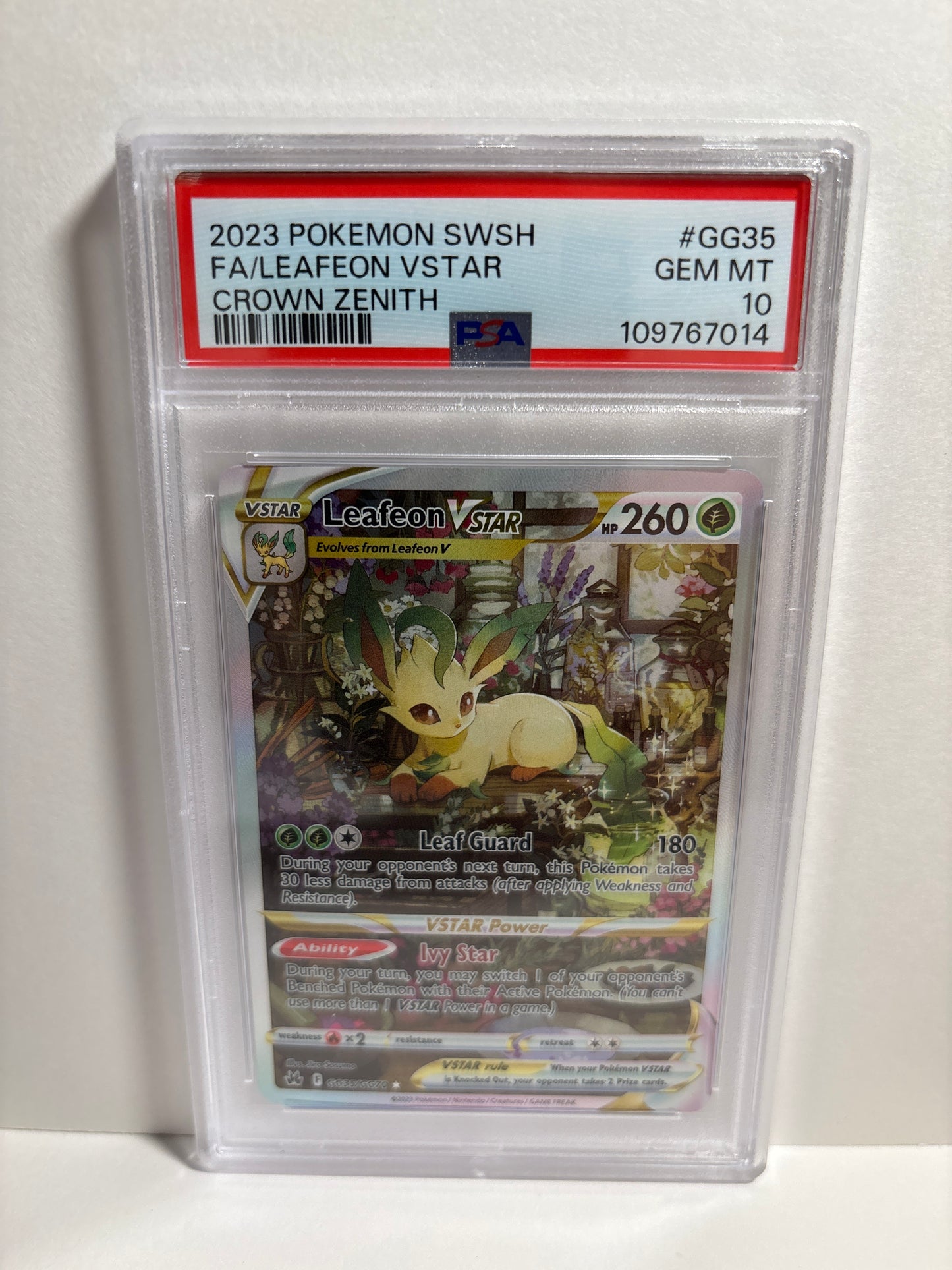 Pokemon Leafeon VSTAR GG35/GG70 PSA 10