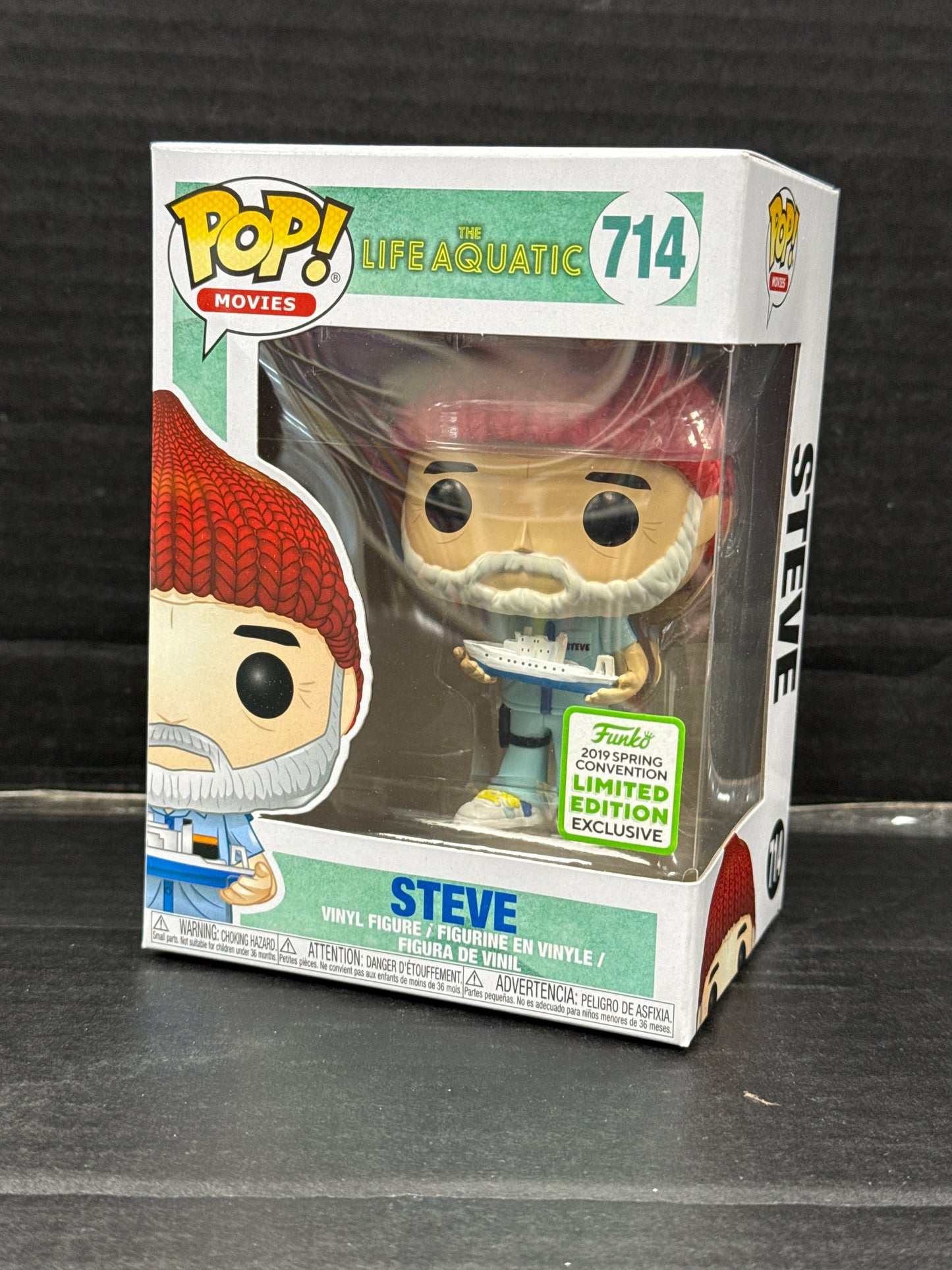 Funko Pop! The Life Aquatic Steve 714 2019 Spring Convention Exclusive (Grade A)