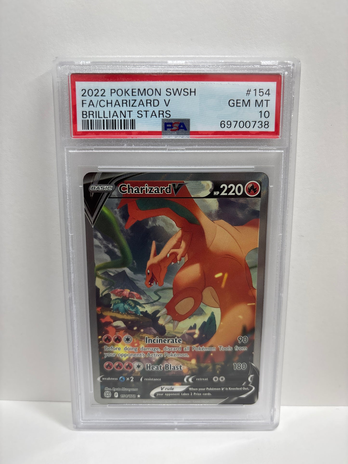 Pokemon Charizard V 154/172 PSA 10