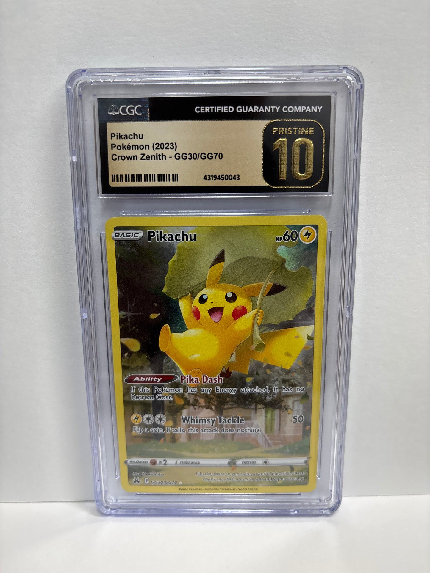 Pokemon Pikachu GG30/GG70 CGC Pristine 10