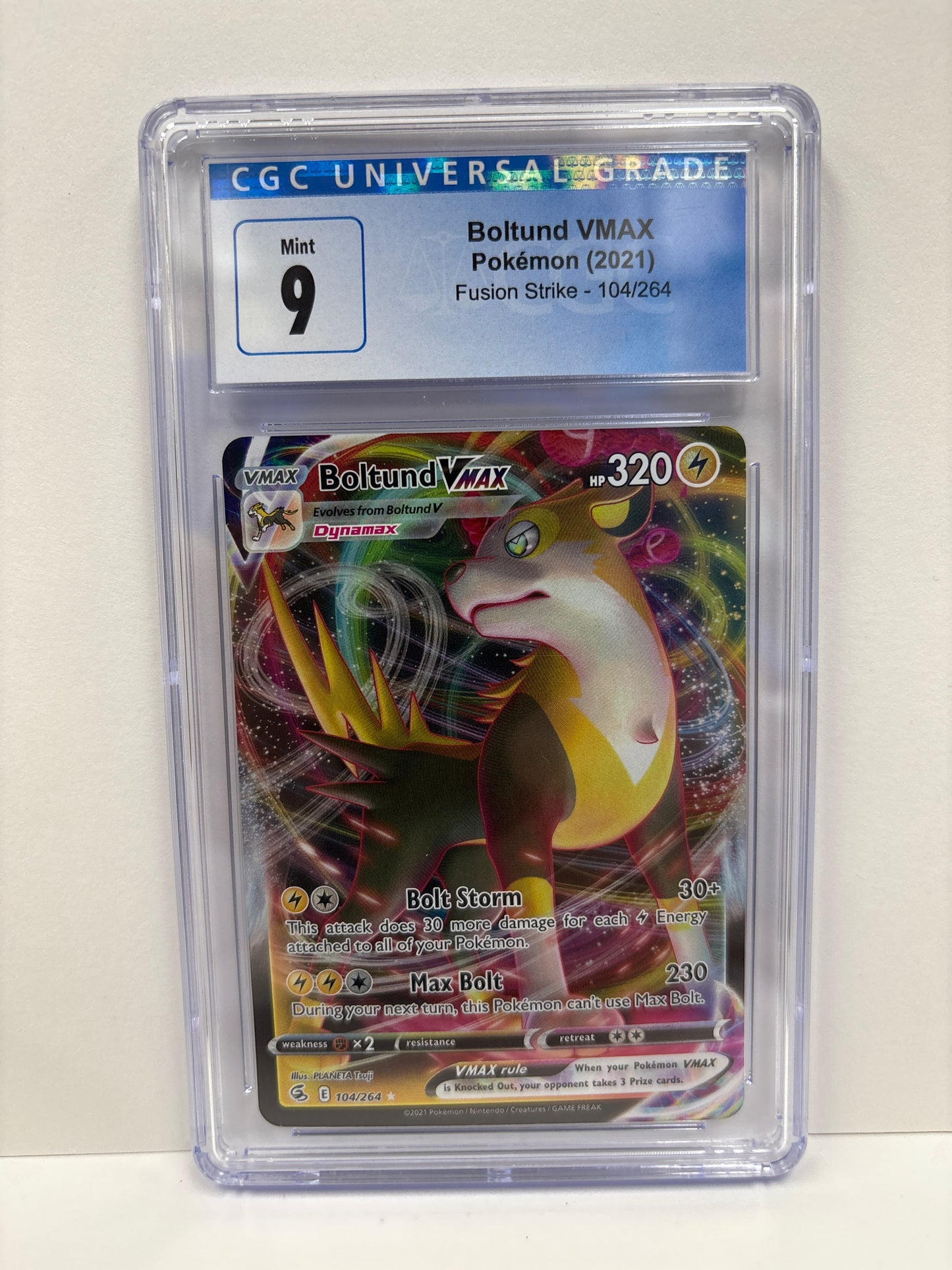 Pokemon Boltund VMAX 104/264 CGC 9