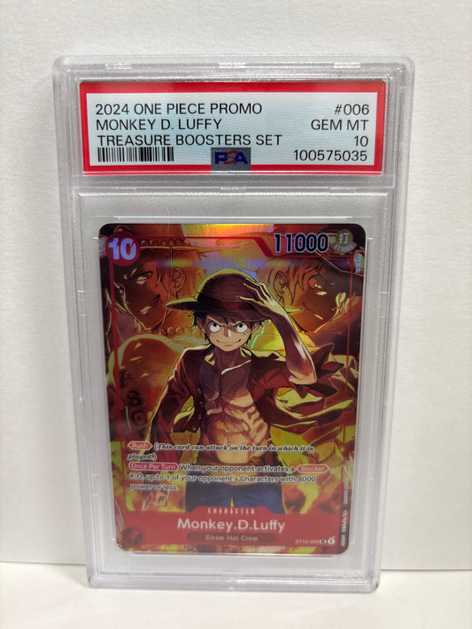 One Piece TCG Monkey.D.Luffy ST10-006 PROMO PSA 10