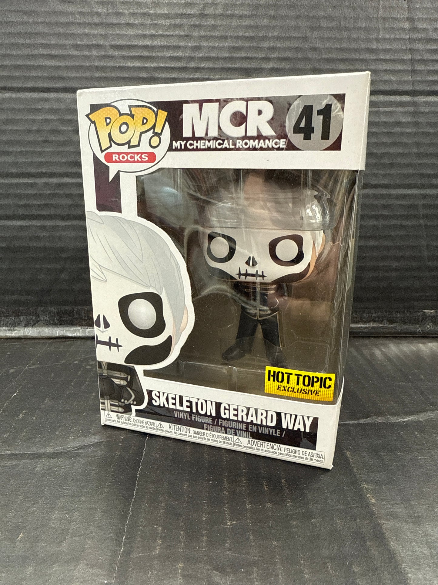 Funko Pop! My Chemical Romance Skeleton Gerard Way 41 Hot Topic Exclusive (Grade A-)