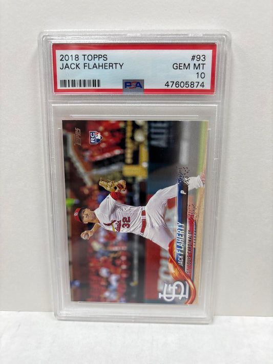 2018 Topps Jack Flaherty #93 PSA 10