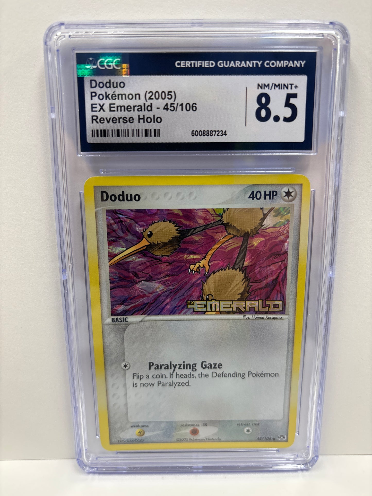 Pokemon Doduo 45/106 Reverse HOLO CGC 8.5