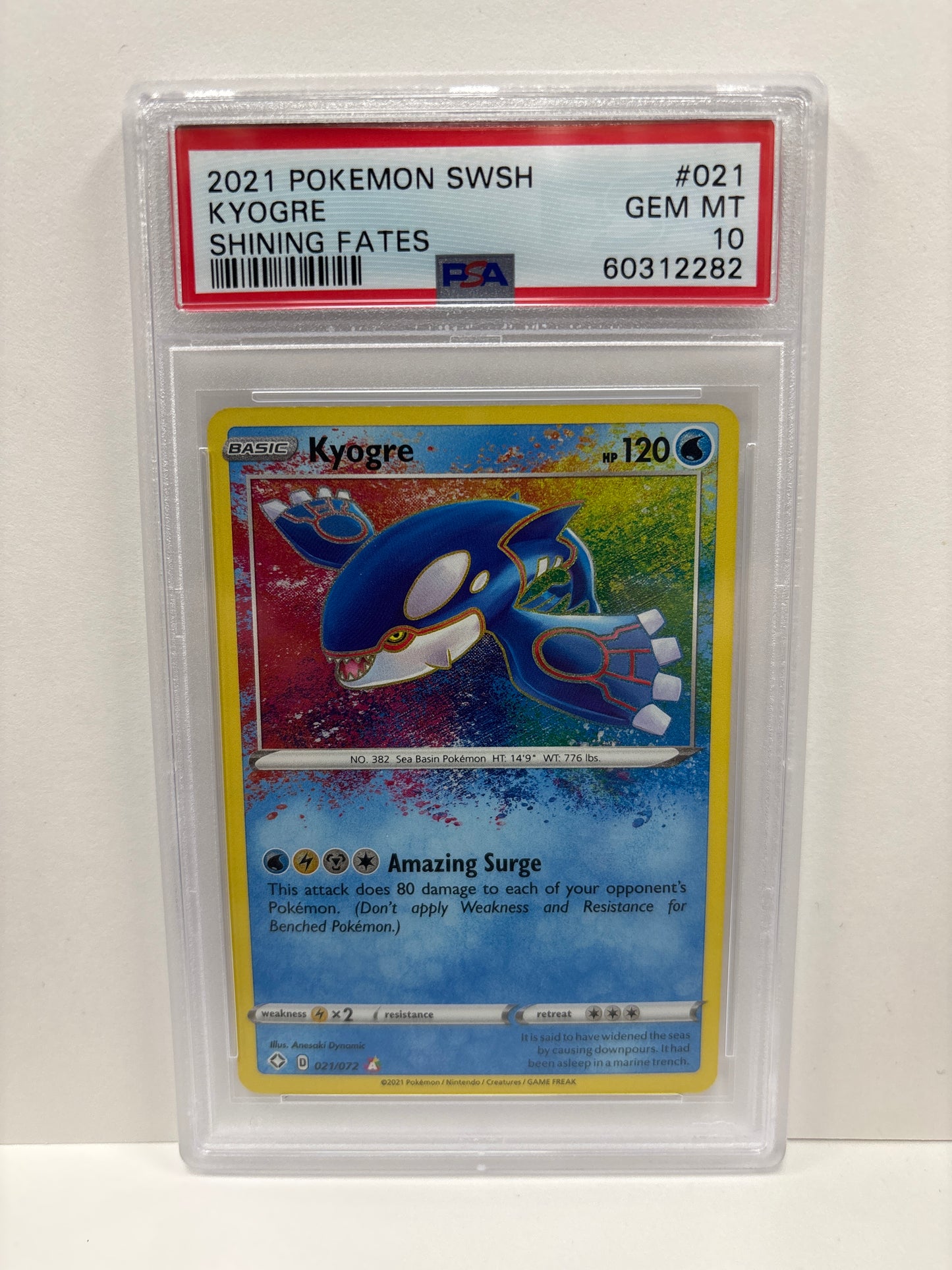 Pokemon Kyogre 021/072 PSA 10