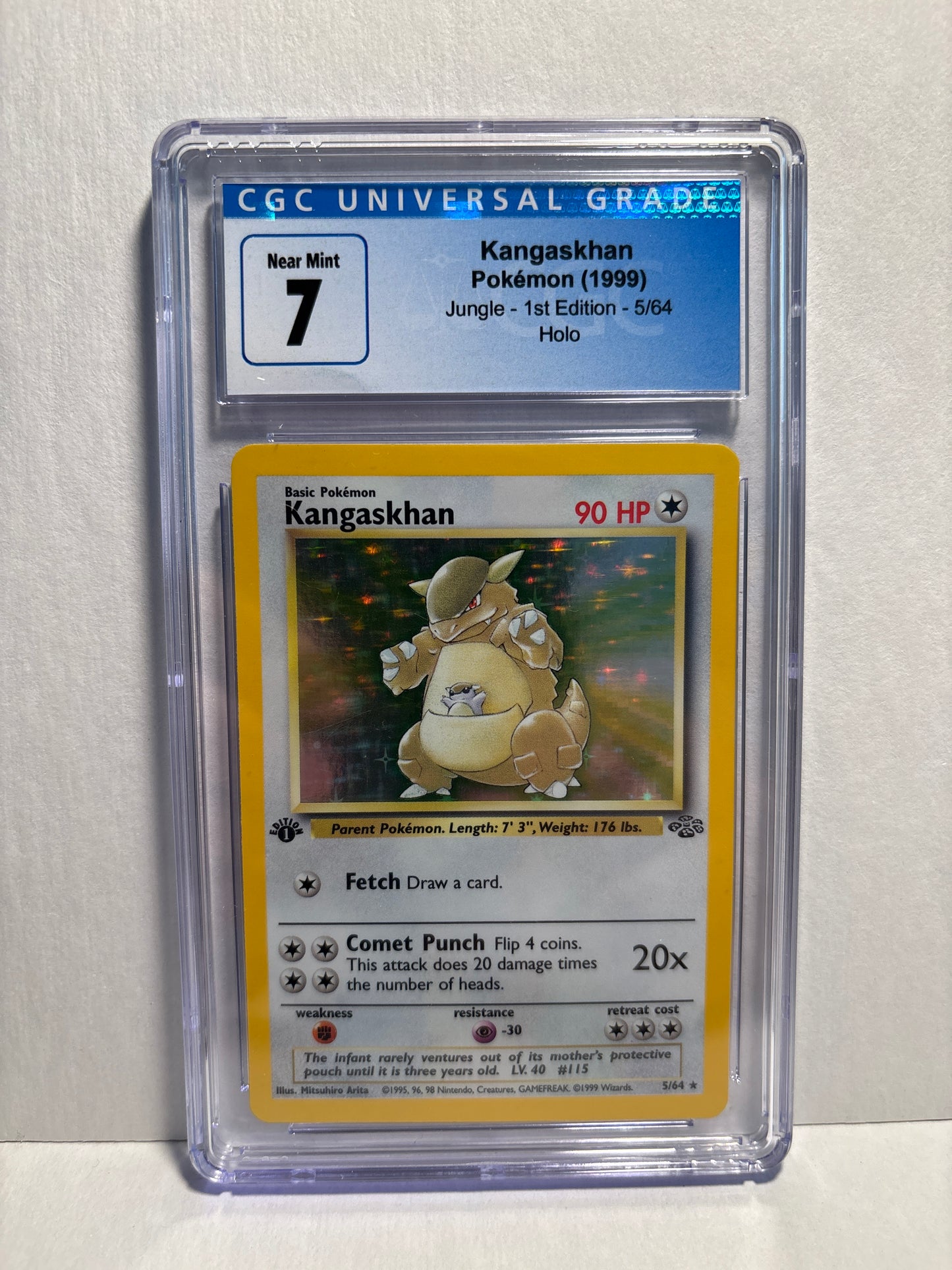 Pokemon Kangaskhan 5/64 1st Edition (1999) CGC 7