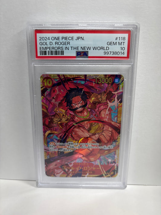 One Piece TCG JP Gol.D.Roger OP09-118 PSA 10