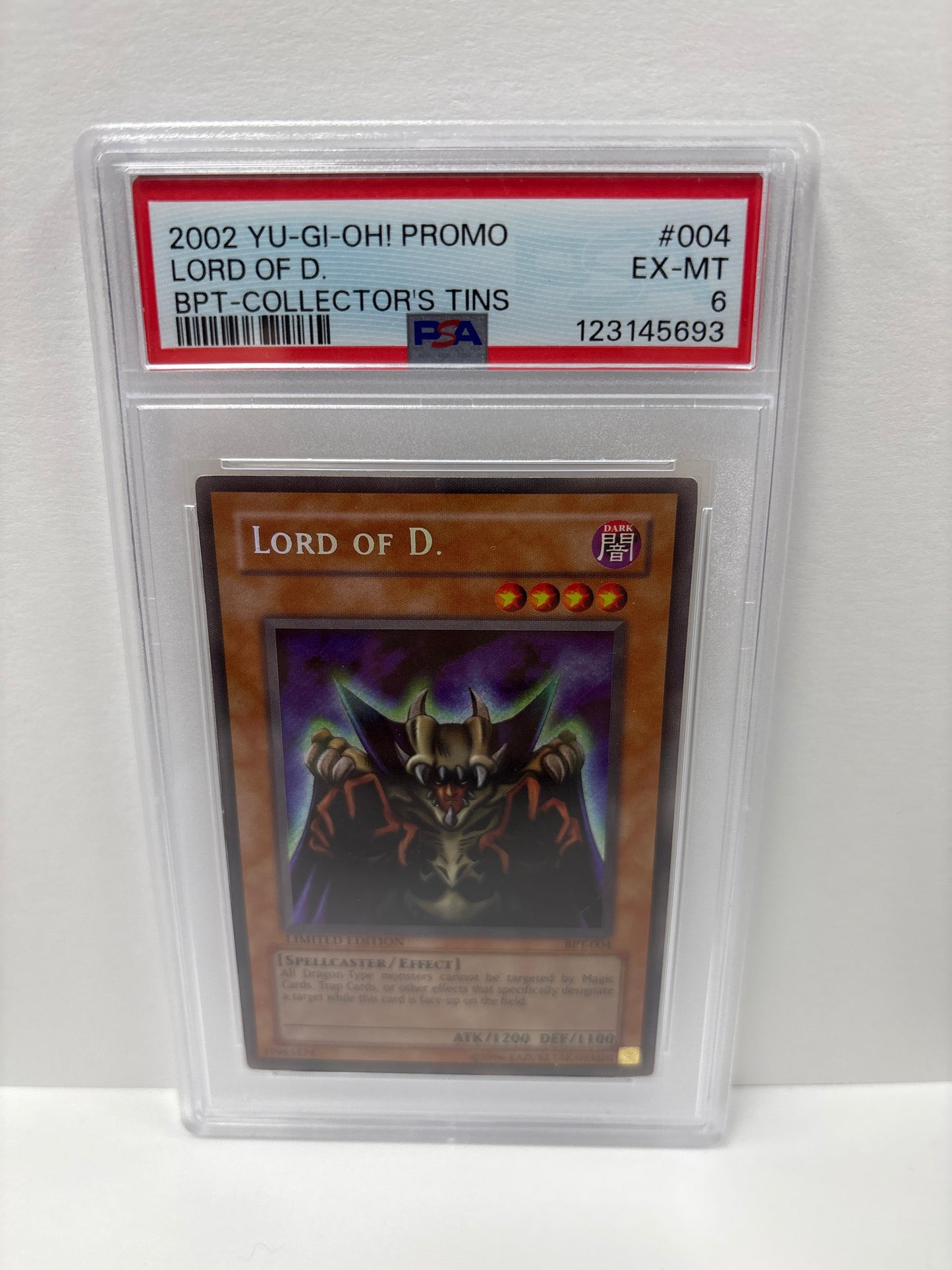 Yu-Gi-Oh! Lord of D. BPT-004 PSA 6
