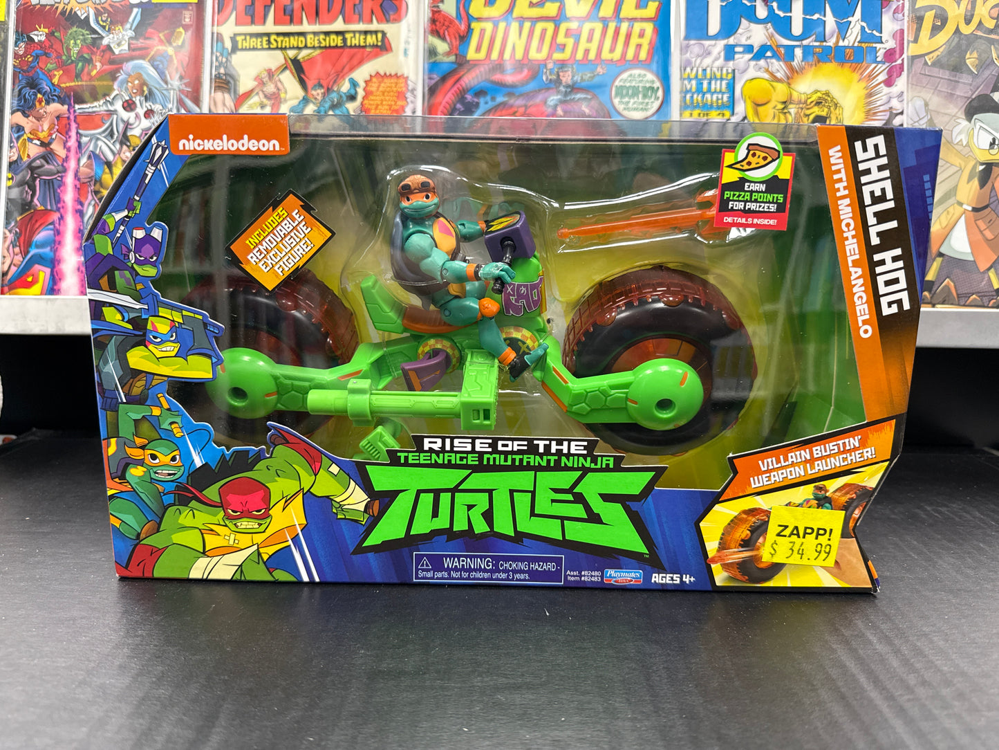 Rise of the TMNT Shell Hog with Michelangelo