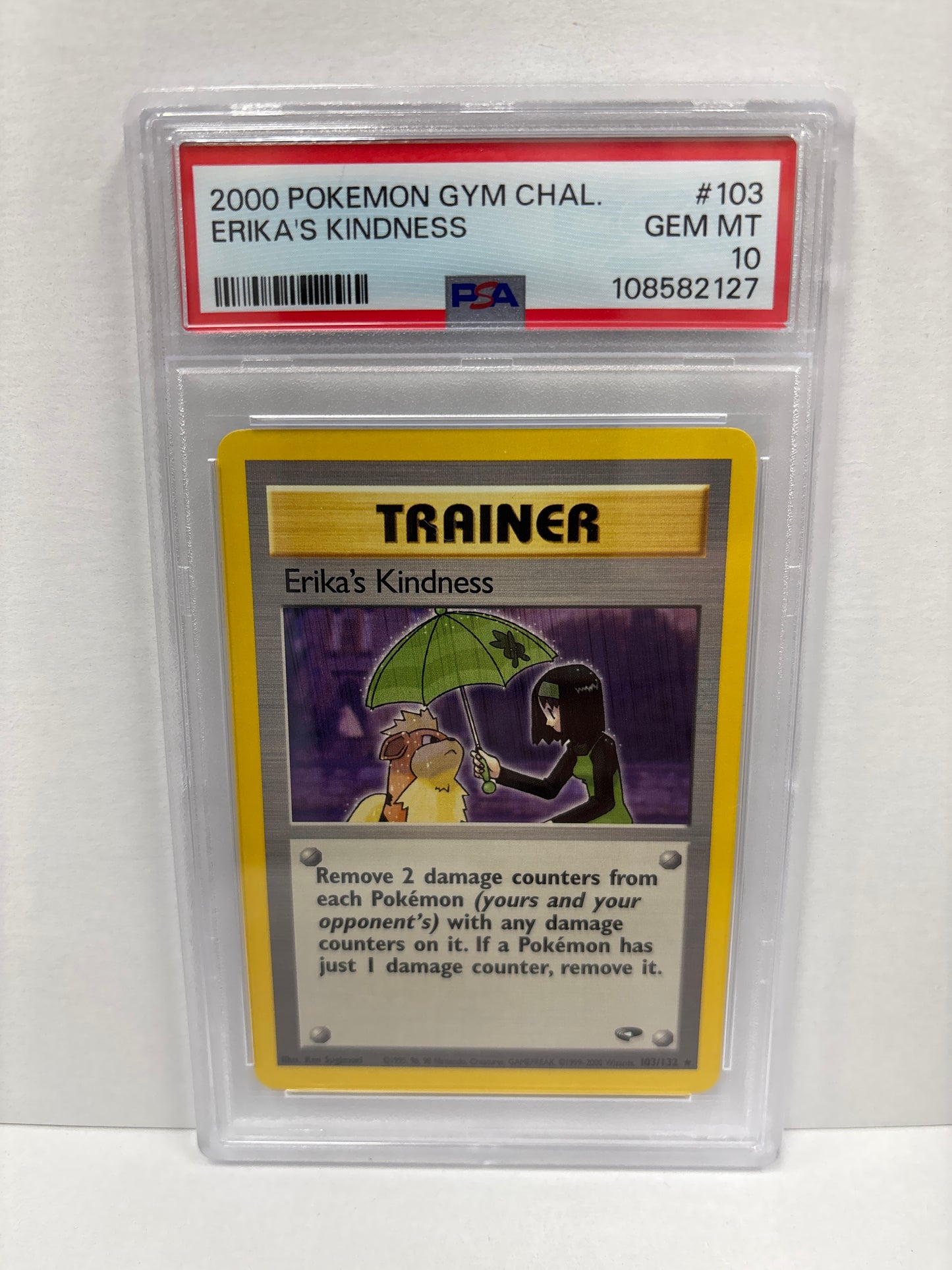 Pokemon Erika’s Kindness 103/132 (2000) PSA 10