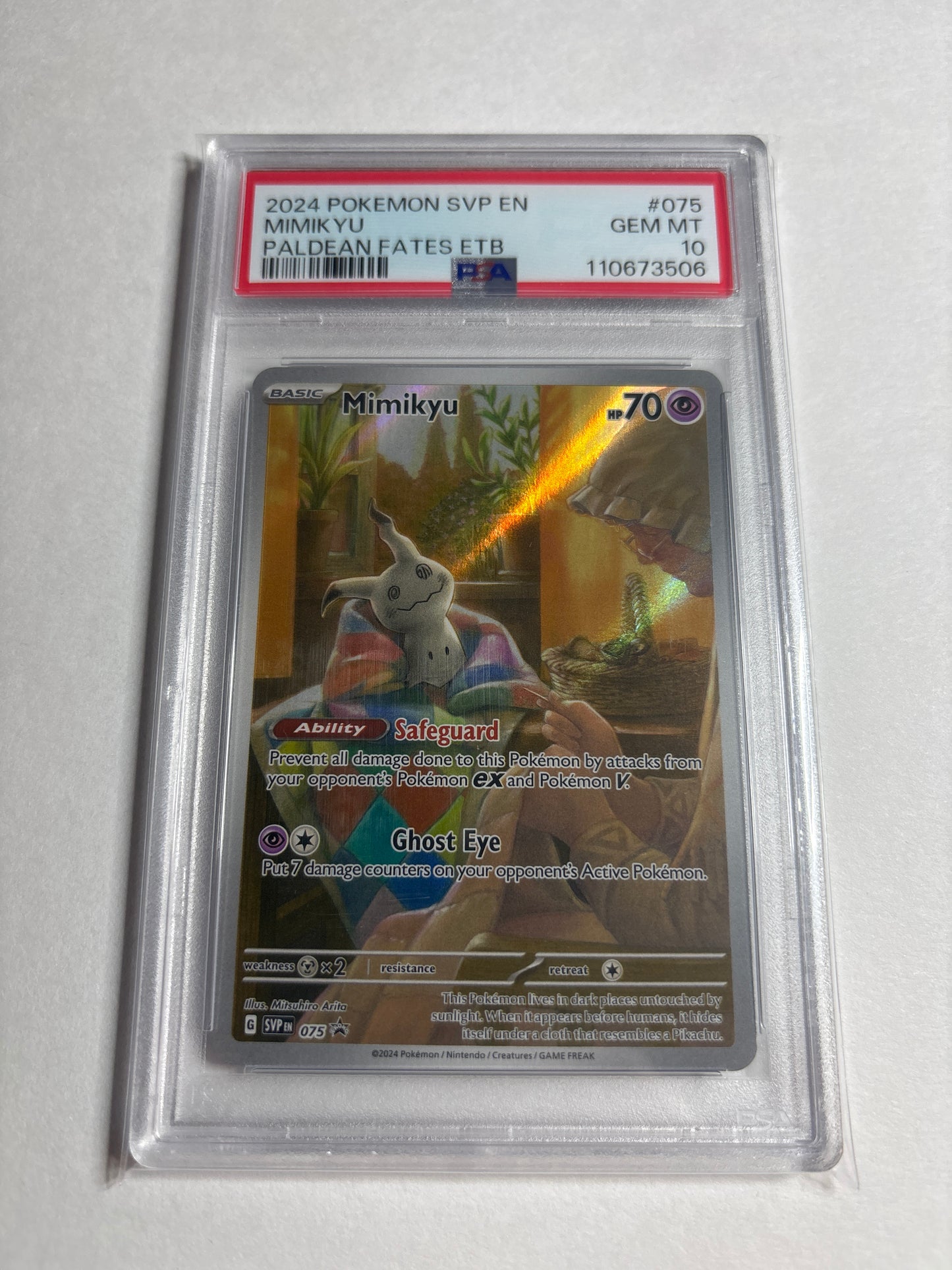 Pokemon Mimikyu #075 PSA 10
