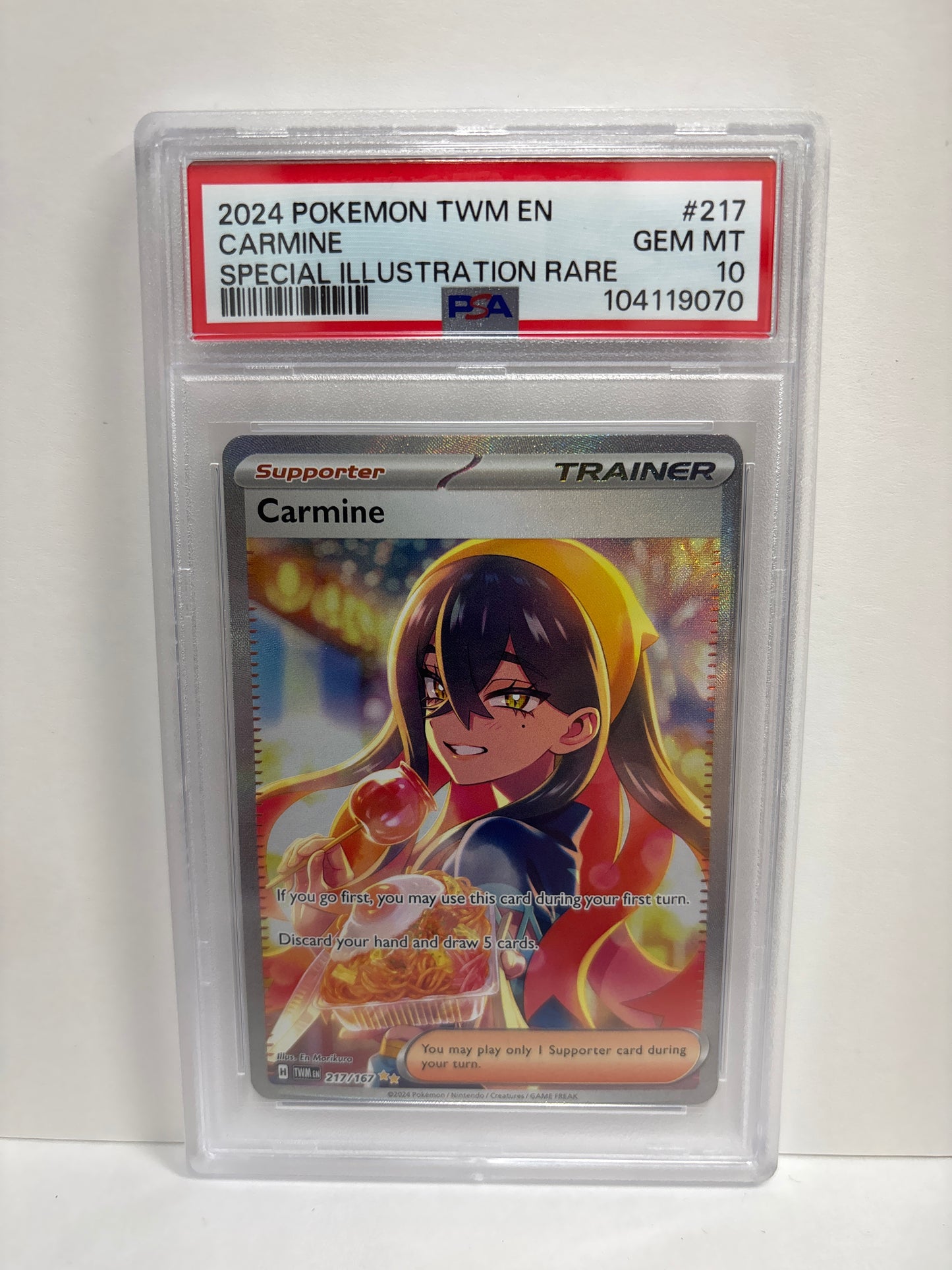 Pokemon Carmine 217/167 SIR PSA 10