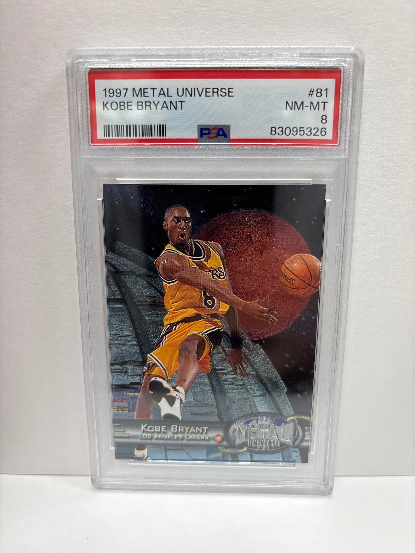 1997 Metal Universe Kobe Bryant #81 PSA 8