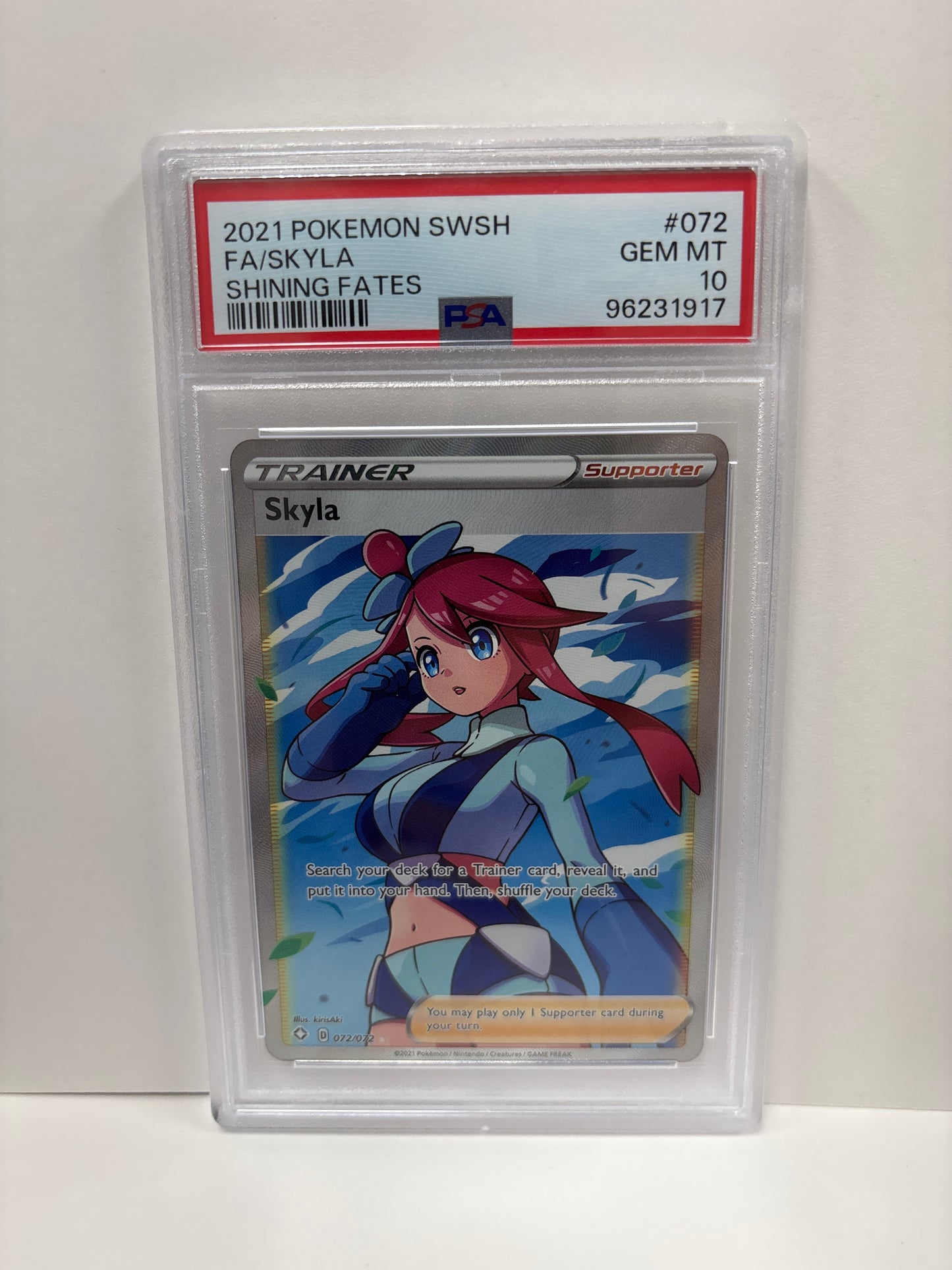 Pokemon Skyla 072/072 PSA 10