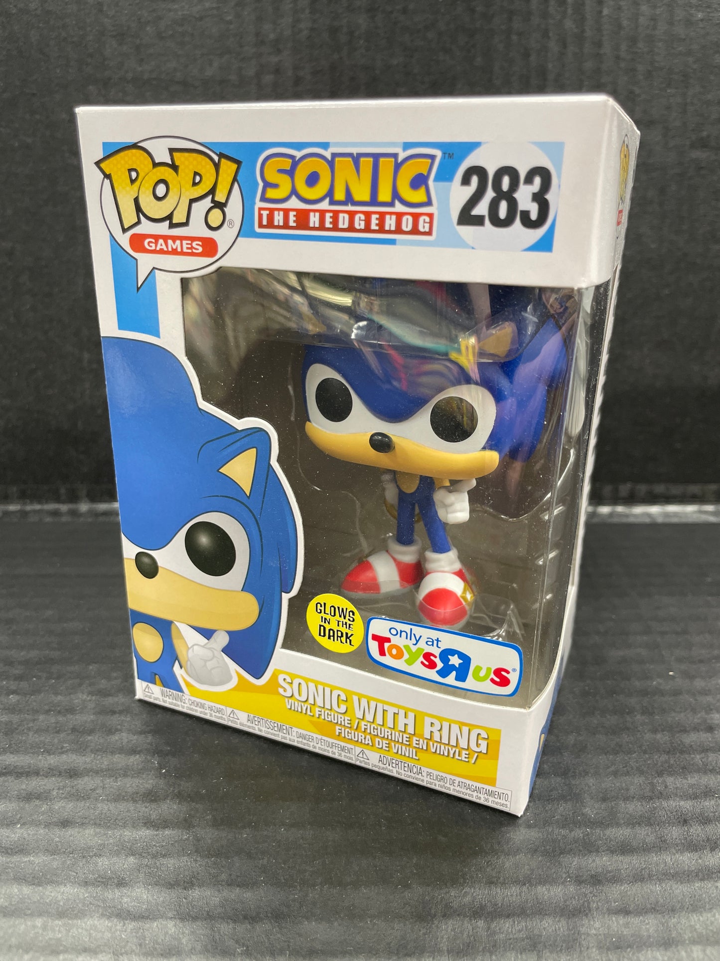 Funko Pop! Sonic the Hedgehog Sonic with Ring 283 Toys R Us Exclusive (Grade A-)