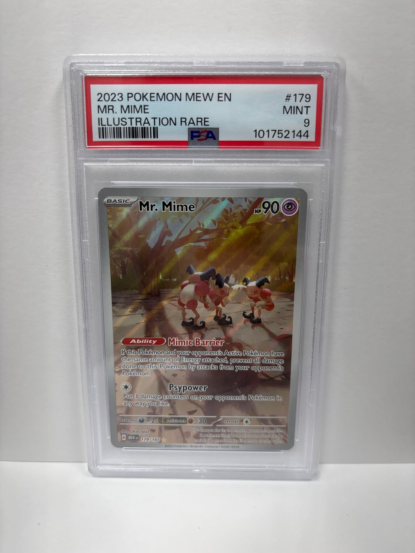 Pokemon Mr. Mime 179/165 PSA 9