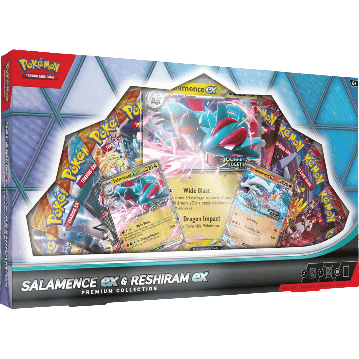 Pokémon Salamence ex & Reshiram ex Premium Collection Box
