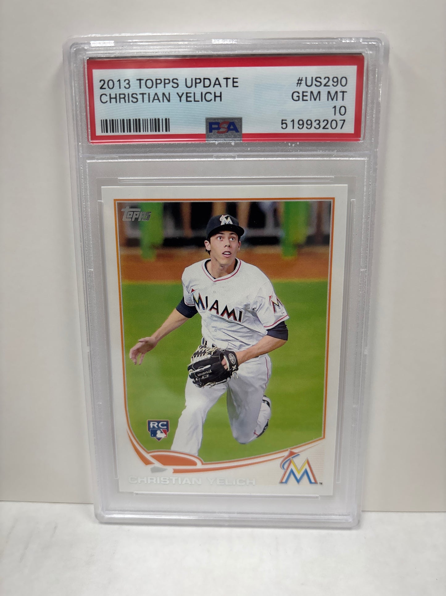 2013 Topps Update Christian Yelich US290 PSA 10