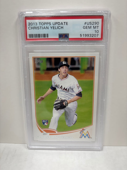 2013 Topps Update Christian Yelich US290 PSA 10