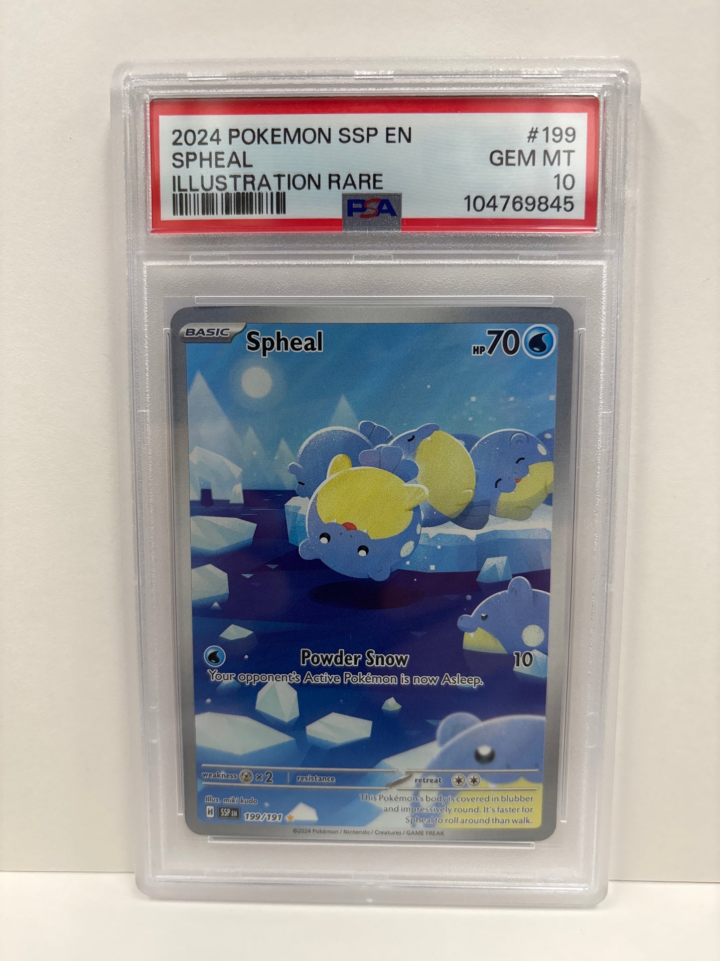 Pokemon Spheal 199/191 PSA 10