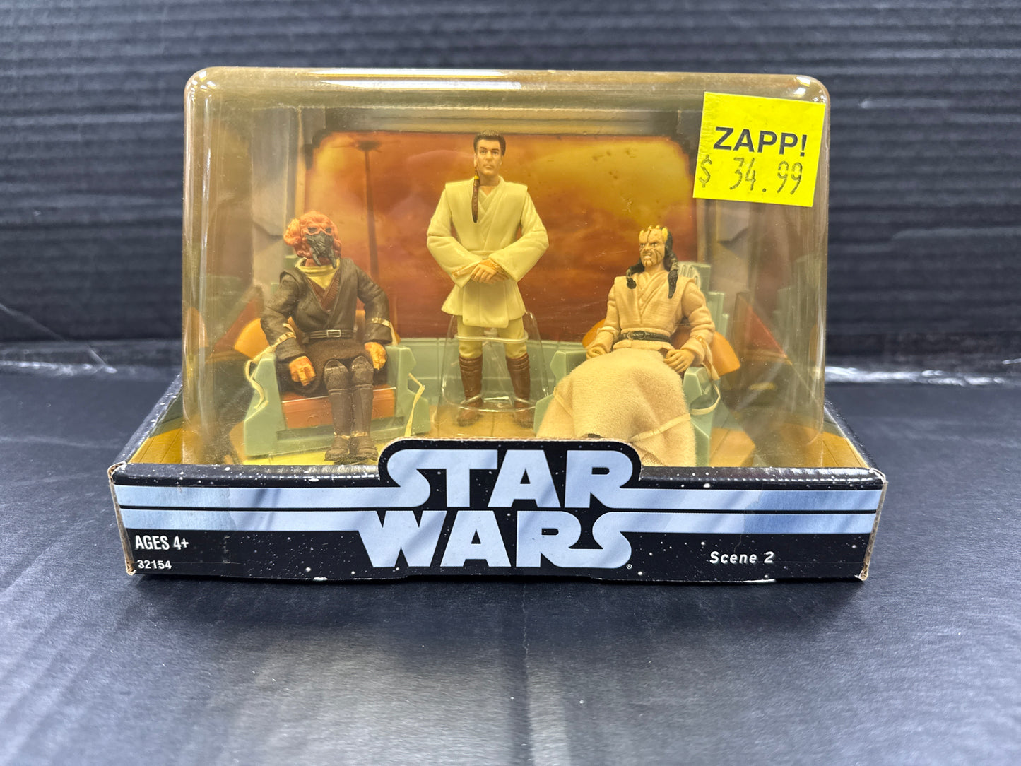 Star Wars Jedi High Council PLO Koon, Obi-Wan Kenobi, Eeth Koth (Box Damaged)