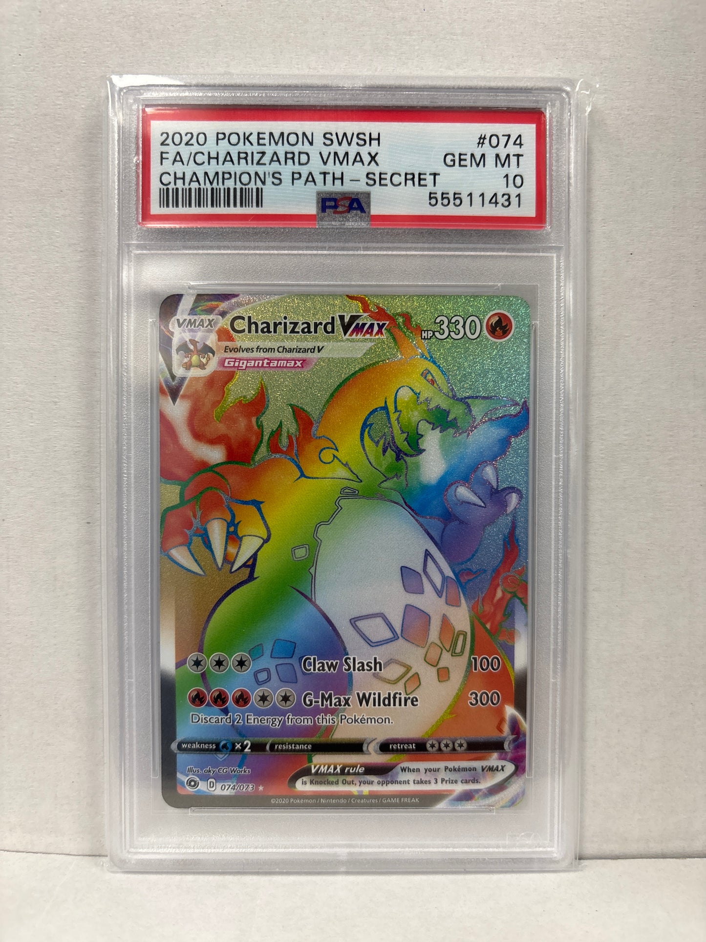 Pokemon Charizard VMAX 074/073 PSA 10