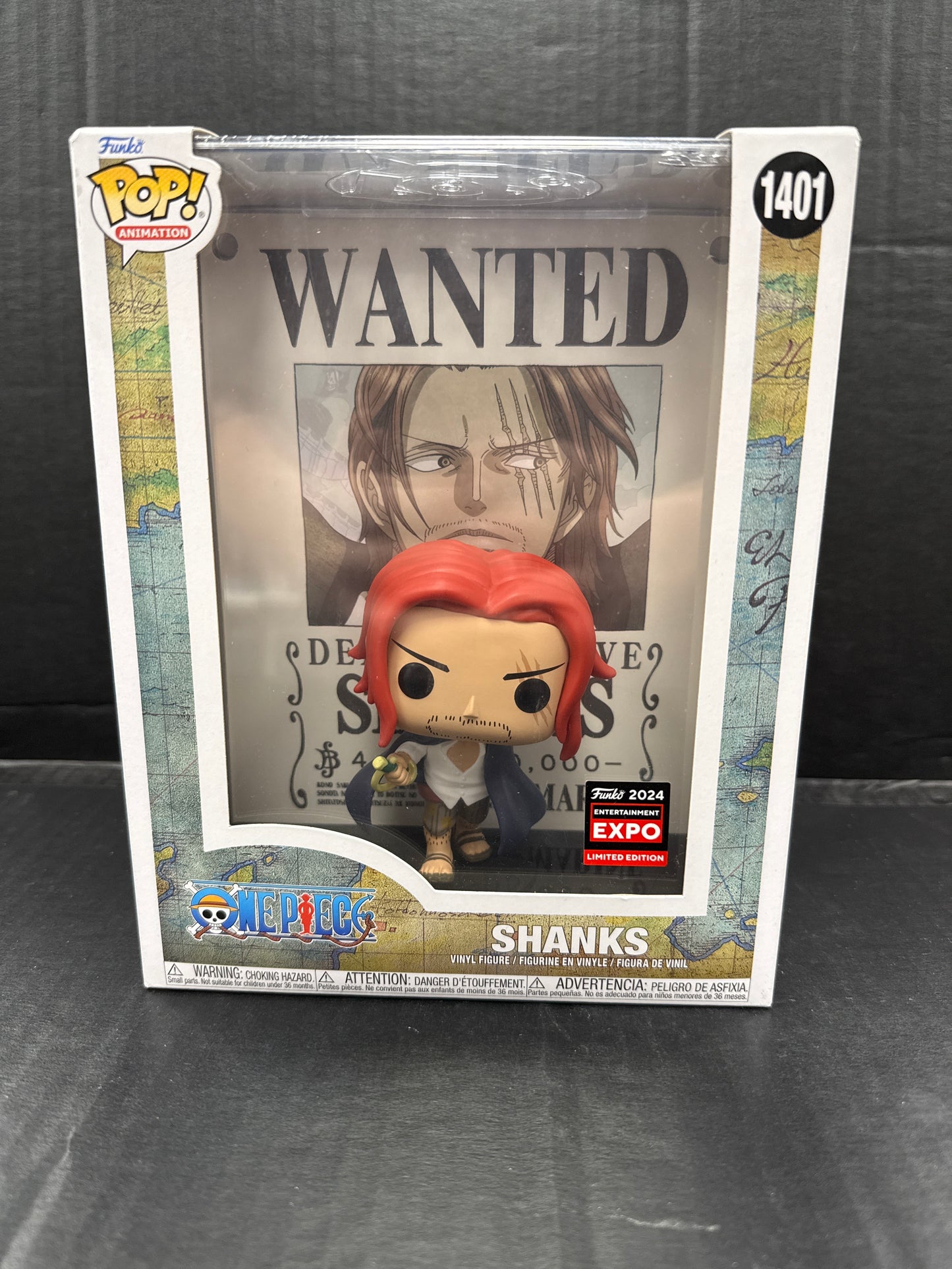 Funko Pop! One Piece Shanks 1401 2024 Entertainment Expo Exclusive (Grade B+)