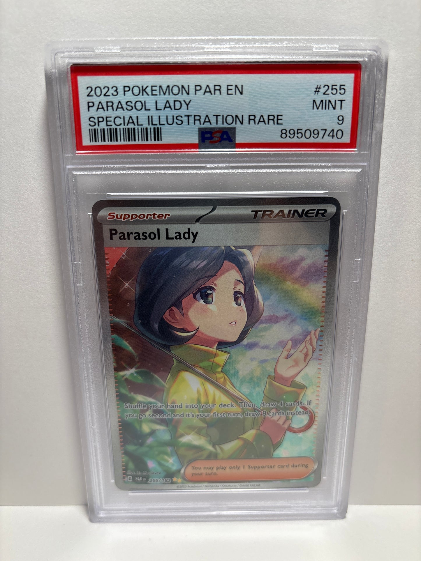 Pokemon Parasol Lady 255/182 PSA 9