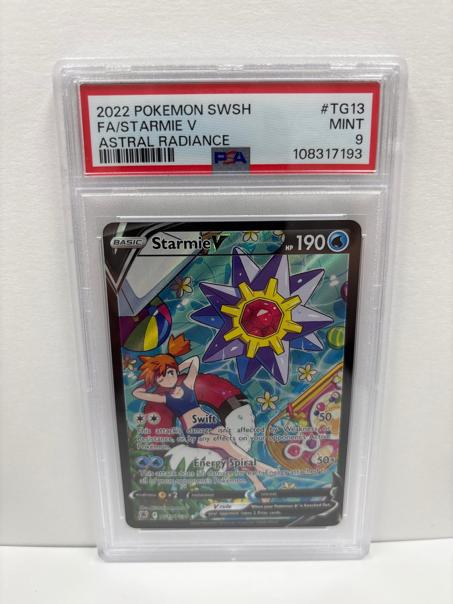 Pokemon Starmie V TG13/TG30 PSA 9