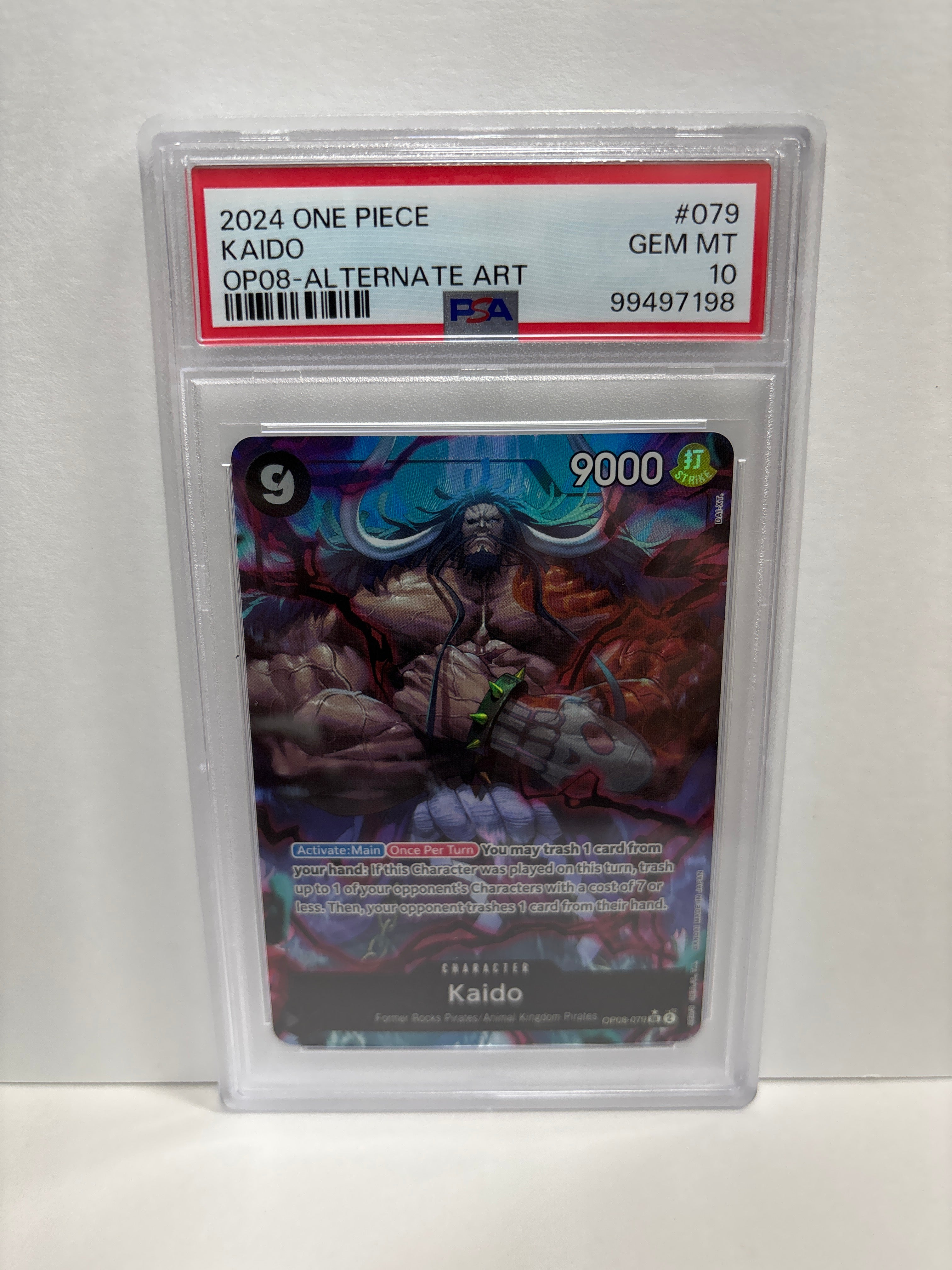 One Piece TCG Kaido OP08-079 PSA 10 – Zapp! Comics
